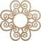 Ekena Millwork Cohen Wood Fretwork Pierced Ceiling Medallion, Red Oak, 18"OD x 6 1/8"ID x 3/8"T CMWP18X18X0375CORO - alternate 1
